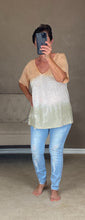 Load image into Gallery viewer, CREAMY CANTALOUPE TIE DYE TOP - THAW Boutique