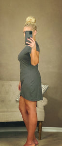 ONE SHADE OF GREY MINI DRESS - THAW Boutique 