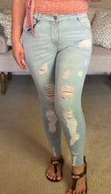 Load image into Gallery viewer, GOOD ALL ROUND DISTRESSING SKINNY JEAN| BLUE AGE - THAW Boutique 
