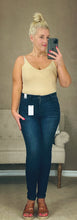 Load image into Gallery viewer, DARK BLUE HIGH WAIST PLUS SIZE SKINNY JEANS | JUDY BLUE - THAW Boutique 
