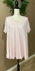 PRETTY IN PINK PLUS SIZE TOP - THAW Boutique 