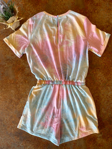 COTTON CANDY TIE DYE ROMPER - THAW Boutique 