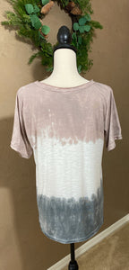 MOCHA JAVA TIE DYE TOP - THAW Boutique 