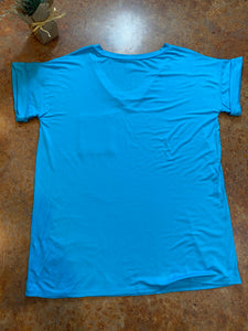 FEELS SO GOOD POCKET TEE- SCUBA BLUE - THAW Boutique 