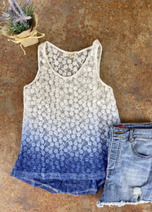 FADE TO BLUE TANK TOP - THAW Boutique 