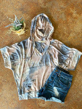 Load image into Gallery viewer, COLOR ME HAPPY TIE DYE SHIRT W/ HOOD - THAW Boutique 
