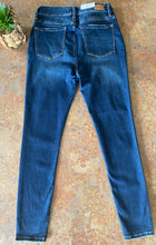 Load image into Gallery viewer, HIGH- RISE BUTTON FLY DARK WASH SKINNY JEANS | JUDY BLUE - THAW Boutique 
