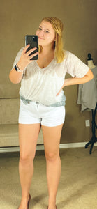 HIGH RISE DISTRESSED JEAN SHORTS | KANCAN - THAW Boutique 