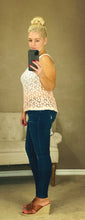 Load image into Gallery viewer, MID-RISE DARK WASH W/ MILD DISTRESSED SKINNY JEANS | JUDY BLUE - THAW Boutique 
