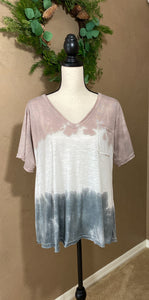 MOCHA JAVA TIE DYE TOP - THAW Boutique 