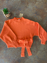 Load image into Gallery viewer, ORANGE WAIST BELT SWEATER - THAW Boutique 
